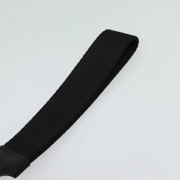 BURBERRY Pouch Nylon Black Silver Auth 118845 - Picture 2 of 16